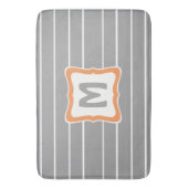 Rechthoek Bath Mat met Monogram in 3 Grootte (Voorkant Verticaal)