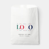 Rechthoek Bedrijf Logo Tekst Papieren Zakje (Voorkant)