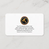 Rechthoek Box Timer Wood Home Visitekaartje (Achterkant)