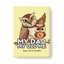 Rechthoek Button: Mijn vader Mijn oude ik (geel)