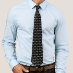 Rechthoek Custom Logo Patroon Business Corporate Stropdas<br><div class="desc">Bevorder uw bedrijf met deze coole stropdas,  met een zwarte achtergrond en een aangepast logo. Voeg je eigen logo eenvoudig toe door op de optie 'personaliseren' te klikken.</div>