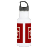 Rechthoek dubbel geluk Klassieke Chinese bruiloft Waterfles (Achterkant)