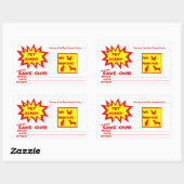  Rechthoek Emergency Pet Alert Rechthoekige Sticker (Vel)