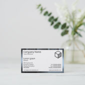 Rechthoek - Glazen platen Visitekaartje (Staand voorkant)