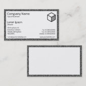 Rechthoek - graniet visitekaartje (Voorkant / Achterkant)