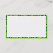 Rechthoek - Groene Marbling Visitekaartje (Achterkant)
