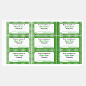 Rechthoek Jouw naam zelfgemaakte inblikken labels  (Vel)