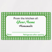 Rechthoek Jouw naam zelfgemaakte inblikken labels  (Design 2)