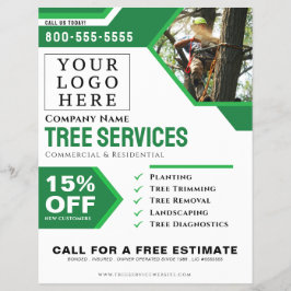 Rechthoek Logo Professional Tree Services Flyer