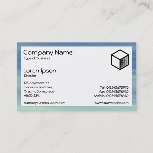 Rechthoek - Luchtvaartsporen Visitekaartje (Voorkant)