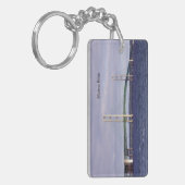 Rechthoek makreel Mackinaw City Sleutelhanger (Voorkant Links)