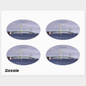 Rechthoek makreel of ovaalseticker ovale sticker (Vel)