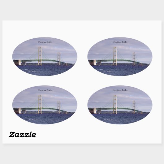 Rechthoek makreel of ovaalseticker ovale sticker (Vel)