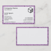 Rechthoek - Modellering van kledinggevoeligheid 02 Visitekaartje (Voorkant / Achterkant)