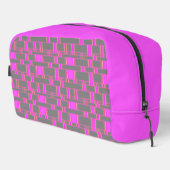 Rechthoek Patroon Grijs 10 Toilettasje (Rechterhoek)