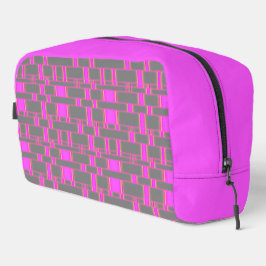 Rechthoek Patroon Grijs 10 Toilettasje