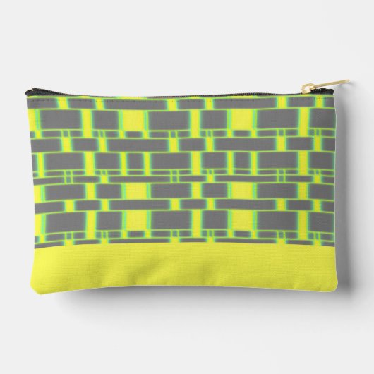 Rechthoek Patroon Grijs 14 Etui (Achterkant)