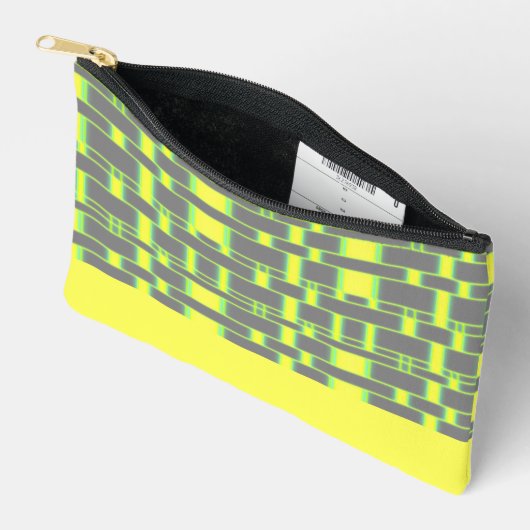 Rechthoek Patroon Grijs 14 Etui (Open)