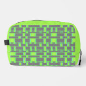 Rechthoek Patroon Grijs 15 Toilettasje (Voorkant)