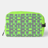 Rechthoek Patroon Grijs 15 Toilettasje (Achterkant)