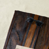 Rechthoek reusachtig monogram hout strandlaken (In situ)