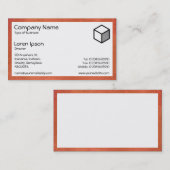 Rechthoek - Rust Visitekaartje (Voorkant / Achterkant)