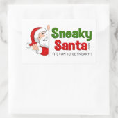 Rechthoek Sneaky Santa Stickers (Tas)