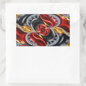 Rechthoek sticker met Duitse kleuren (Tas)