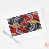 Rechthoek sticker met Duitse kleuren (Envelop)