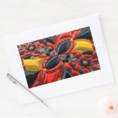 Rechthoek sticker met Duitsland Kleuren (Envelop)