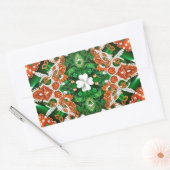 Rechthoek sticker met Ierse kleuren (Envelop)