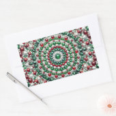 Rechthoek sticker met Italiaanse kleuren (Envelop)