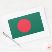 Rechthoek sticker met vlag van Bangladesh (Envelop)