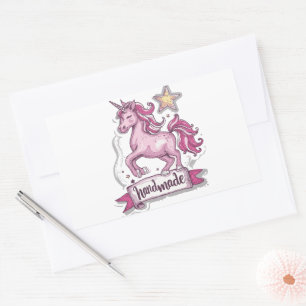Rechthoek Stickers Eenhoorn en de inscriptie,,H