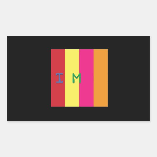 Rechthoek Stickers, Glanzend, 4.5 x 2.7 PRISM LIEF Rechthoekige Sticker (Voorkant)