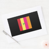 Rechthoek Stickers, Glanzend, 4.5 x 2.7 PRISM LIEF Rechthoekige Sticker (Envelop)