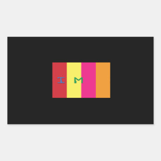 Rechthoek Stickers, Glanzend, 4.5 x 2.7 PRISM LIEF Rechthoekige Sticker