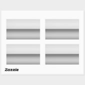 Rechthoek Twee Toned Smooth Metal Bord Sticker (Vel)
