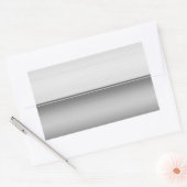 Rechthoek Twee Toned Smooth Metal Bord Sticker (Envelop)