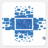 Rechthoek Vierkante Sticker (Voorkant)