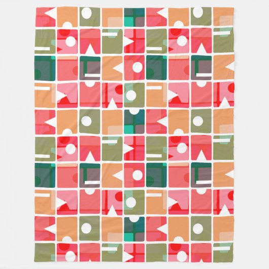 Rechthoeken Abstract 120623 Fleece Deken (Voorkant)