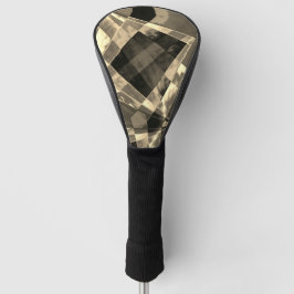 Rechthoeken die zijn vervormd in hout of beige tin golfheadcover