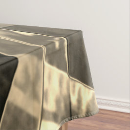 Rechthoeken die zijn vervormd in hout of beige tin tafelkleed