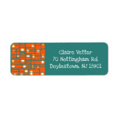 Rechthoeken en cirkels etiket (Voorkant)