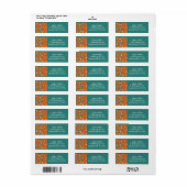 Rechthoeken en cirkels etiket (Full Sheet)
