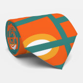 Rechthoeken en cirkels stropdas (Opgerold)
