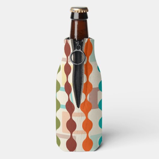 Rechthoeken en kettingen flesjeskoeler (Fles Achterkant)