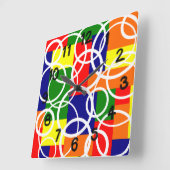 Rechthoeken en ringen vierkante klok (Hoek)