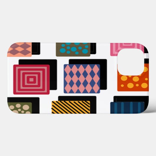 Rechthoeken en schaduwen Case-Mate iPhone case (Achterkant (horizontaal))