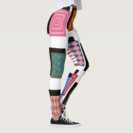 Rechthoeken en schaduwen leggings (Rechts)